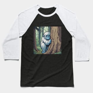 awkward yeti inspired Shy Sasquatch Baseball T-Shirt